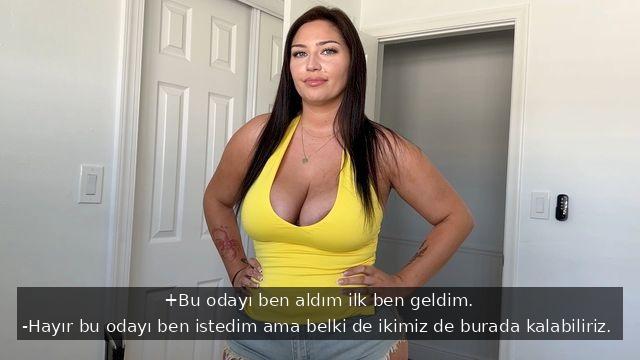 Erkek Yüzü Görmeyen Kilolu Kaltak Üvey Kardeşine Kendini Teşhir Edip Amcığına Çaktırdı